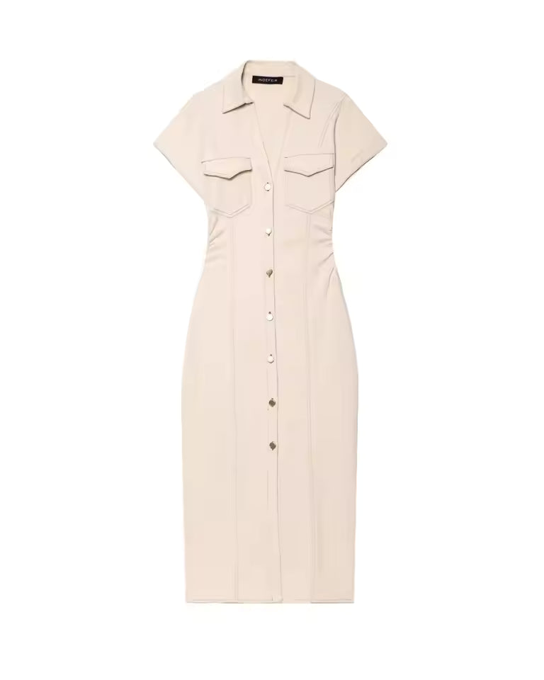 2025 Spring Sleeveless Denim Midi Dress Women Button Long Dress Woman Dresses for Women Streetwear Basic Casual Dress
