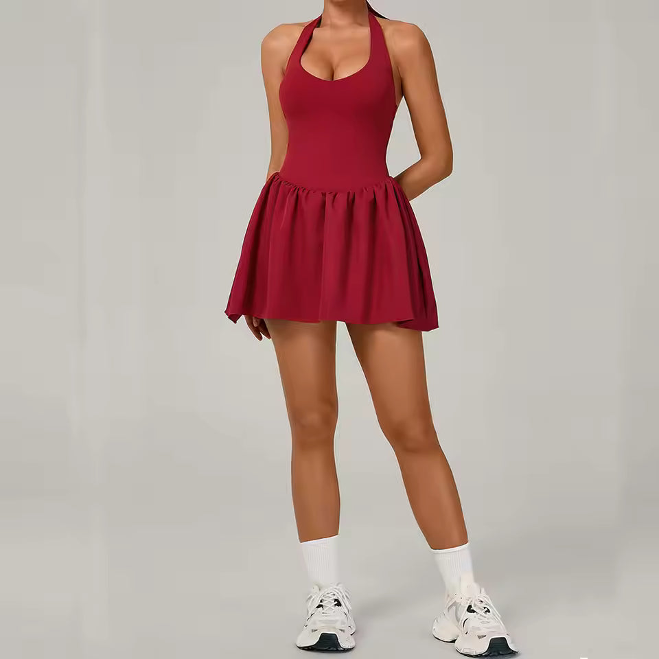 Yoga Overalls Women Jumpsuit Workout Tracksuit One-Piece Romper Dance Sports Dress Gym Fitness Set Push Up Running Tennis Sports